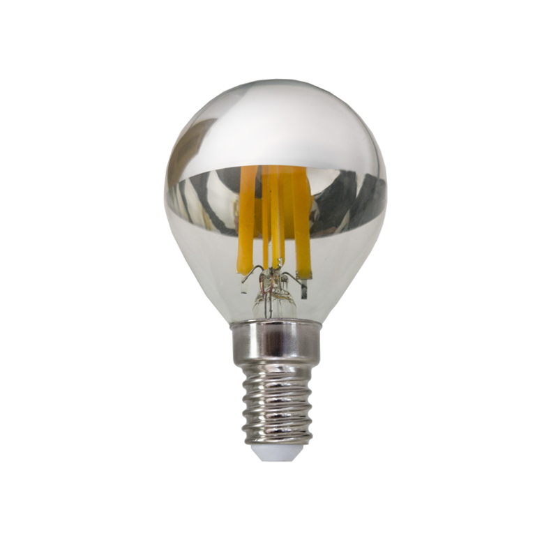LED FILAMENT E14 DIM G45 SILVER 5W 2700K 230V AC 620LM RA80