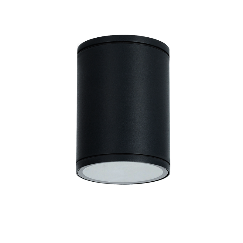 E27 PAR30  ROUND CEILING LUMINAIRE 230V AC SAND BLACK IP65 MAX.35W
